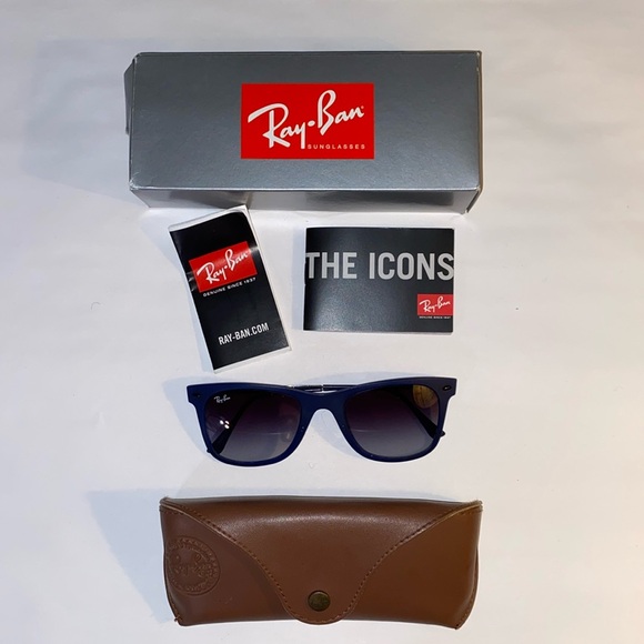 Blue Ray-Ban Sunglasses | Thin Frames main image 8